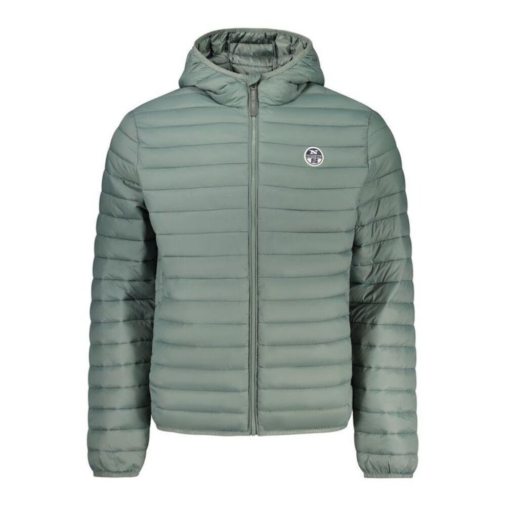 North Sails Poliestere Jacket with Zipper Closure and Multiple Pockets Men Green